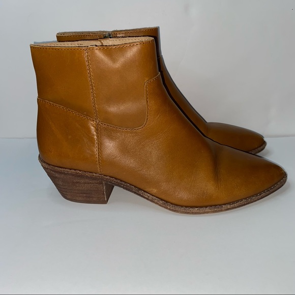 Madewell The Charley Western Bootie in Leather K5307 - Picture 7 of 11